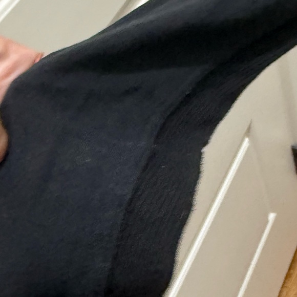 Plein Sud Jeans. Black Lightweight Turtleneck Midi Dress. Size 12. - Picture 5 of 6